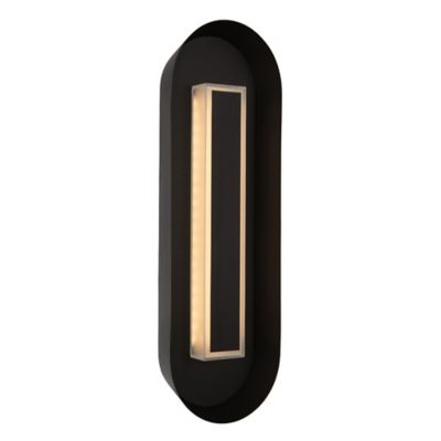 Kalco Lighting Prescott LED Outdoor Wall Sconce - Color: Black - Size: Larg