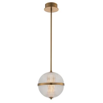 Kalco Lighting Portland LED Mini Pendant Light - Color: Brass - 512111WB