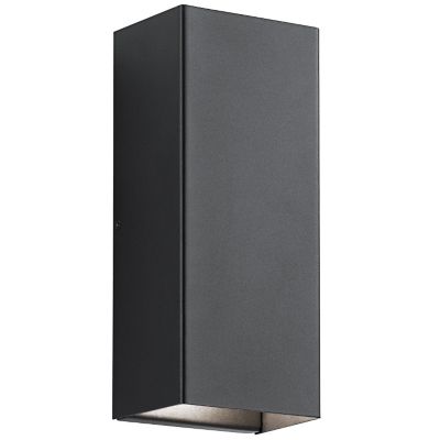 Kichler Walden LED Outdoor Wall Sconce - Color: Black - Size: 2 light - 495