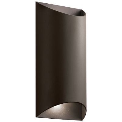 Kichler Wesly LED Outdoor Wall Sconce - Color: Bronze - Size: 2 light - 492