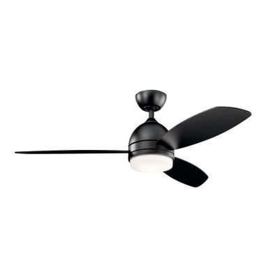 Kichler Vassar LED Ceiling Fan - Color: Satin Nickel - Number of Blades: 3 