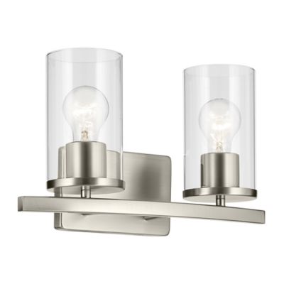 Kichler Crosby Vanity Light - Color: Silver - Size: 2 light - 45496NICLR