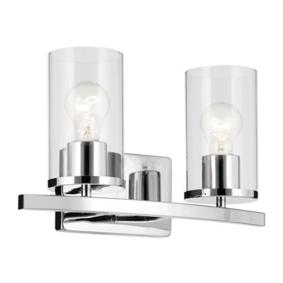 Kichler Crosby Vanity Light - Color: Silver - Size: 2 light - 45496CHCLR