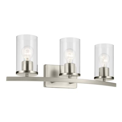 Kichler Crosby Vanity Light - Color: Silver - Size: 3 light - 45497NICLR