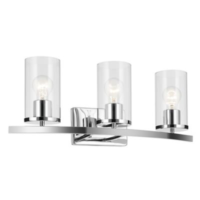 Kichler Crosby Vanity Light - Color: Silver - Size: 3 light - 45497CHCLR