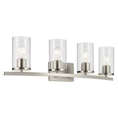 Kichler Crosby Vanity Light - Color: Silver - Size: 4 light - 45498NICLR