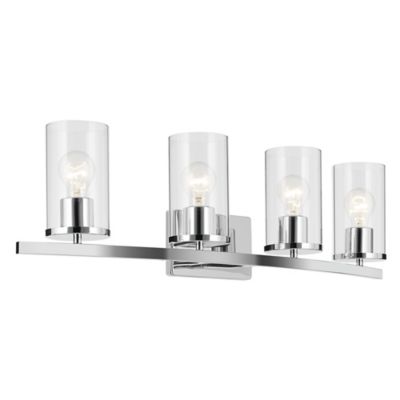 Kichler Crosby Vanity Light - Color: Silver - Size: 4 light - 45498CHCLR