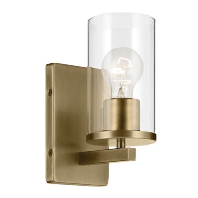 Kichler Crosby Wall Sconce - Color: Brass - Size: 1 light - 45495NBRCLR