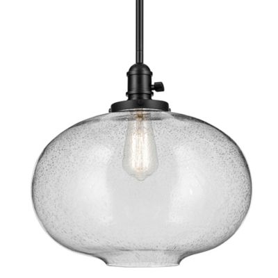 Kichler Avery Globe Pendant Light - Color: Clear - Size: Large - 43911BK