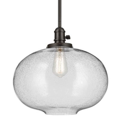 Kichler Avery Globe Pendant Light - Color: Clear - Size: Large - 43911OZ