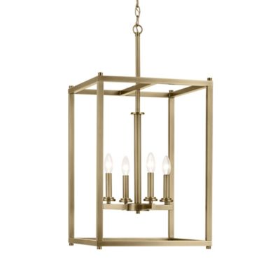 Kichler Crosby Foyer Pendant Light - Color: Black - Size: 4 light - 43998NB