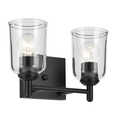 Kichler Shailene Vanity Light - Color: Black - Size: 2 light - 45573BKCLR