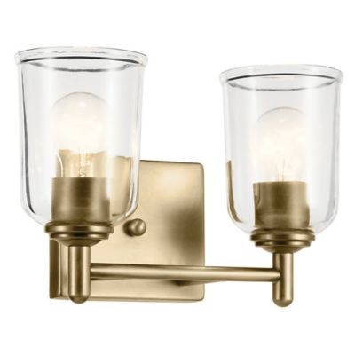 Kichler Shailene Vanity Light - Color: Brass - Size: 2 light - 45573NBRCLR