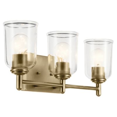 Kichler Shailene Vanity Light - Color: Brass - Size: 3 light - 45574NBRCLR