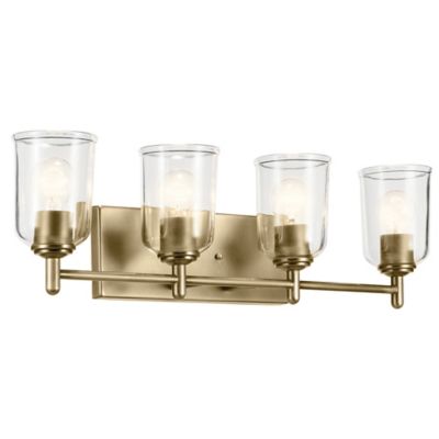 Kichler Shailene Vanity Light - Color: Brass - Size: 4 light - 45575NBRCLR