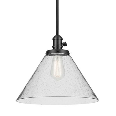 Kichler Avery Cone Pendant Light - Color: Clear - Size: Large - 43905BK