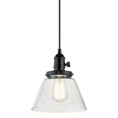 Kichler Avery Cone Pendant Light - Color: Clear - Size: Small - 43851BK