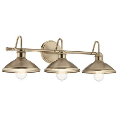 Kichler Clyde Vanity Light - Color: Antique - Size: 3 light - 45945CPZ