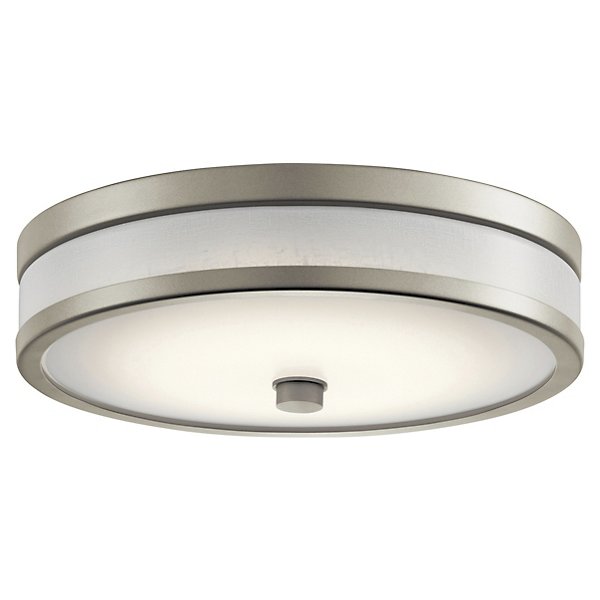 Kichler Pira Flush LED Mount - Color: Silver - Size: 12in - 11302NILED