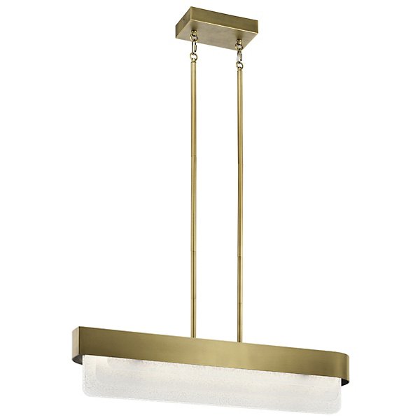 Kichler Serene Linear Chandelier LED - Color: Brass - Size: 2 light - 44160