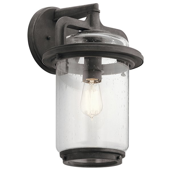 Kichler Andover Outdoor Wall Sconce - Color: Clear - Size: 17.25 - 49866WZC