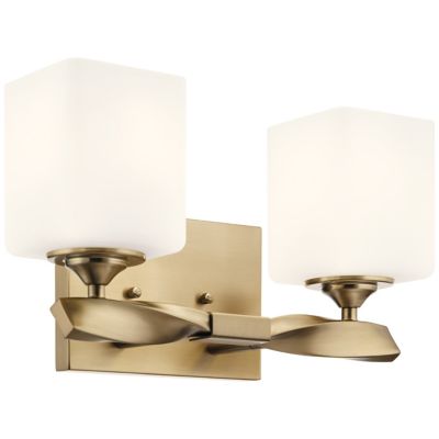 Kichler Marette Vanity Light - Color: White - Size: 2 light - 55001CPZ