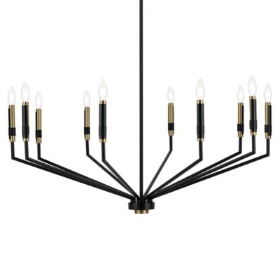 Kichler Armand Chandelier - Color: Matte - Size: 10 light - 52348BK