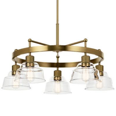 Kichler Eastmont Chandelier. 3 Light - Color: Brass - Size: 5 light - 52403