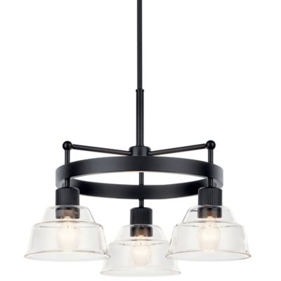 Kichler Eastmont Chandelier. 3 Light - Color: Black - 52402BK