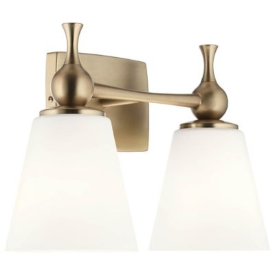 Kichler Cosabella Vanity Light - Color: Gold - Size: 2 light - 55091CPZ