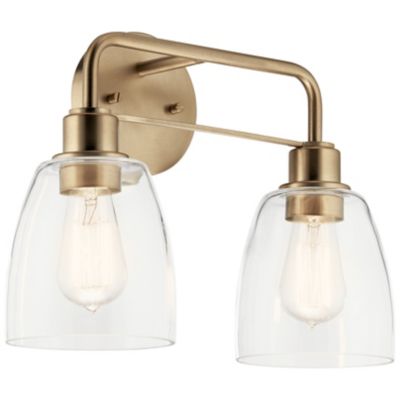 Kichler Meller Vanity Light - Color: Gold - Size: 2 light - 55101CPZ