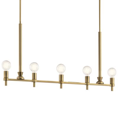 Kichler Torvee Linear Chandelier - Color: Silver - Size: 5 light - 52425PN