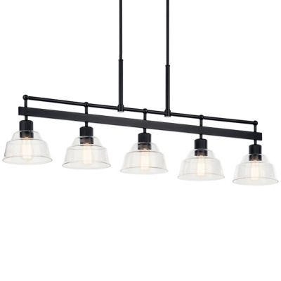 Kichler Eastmont Linear Chandelier - Color: Black - Size: 5 light - 52404BK