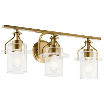 Kichler Everett Vanity Light - Color: Brass - Size: 3 light - 55079NBR