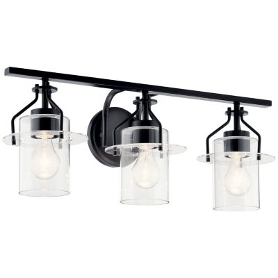 Kichler Everett Vanity Light - Color: Black - Size: 3 light - 55079BK