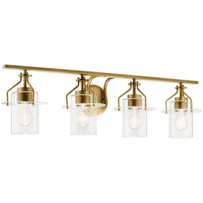 Kichler Everett Vanity Light - Color: Brass - Size: 4 light - 55080NBR