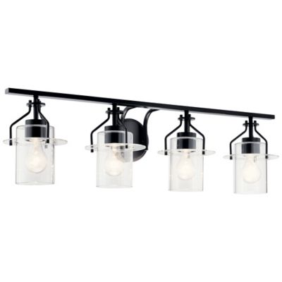 Kichler Everett Vanity Light - Color: Black - Size: 4 light - 55080BK