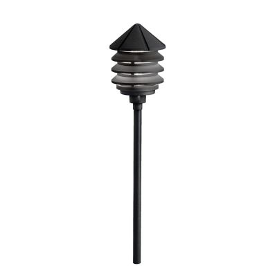 Kichler Six Groove Path Light - Color: Black - Size: 1 light - 15005BKT