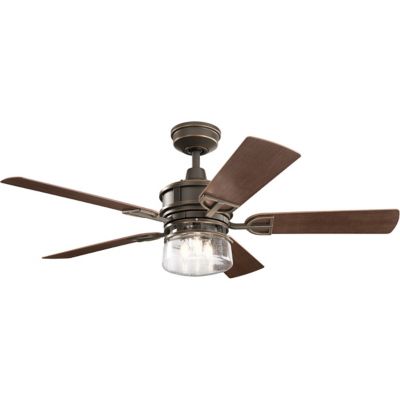 Kichler Lyndon Patio Fan - Color: Bronze - Number of Blades: 5 - 310239OZ