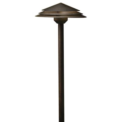 Kichler Round Tiered LED Path Light - Color: Bronze - 16124AGZ27