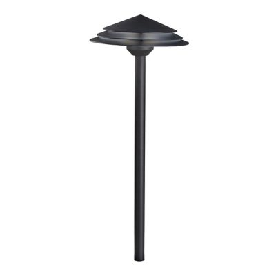 Kichler Round Tiered LED Path Light - Color: Black - 16124BKT27