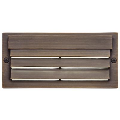 Kichler 12V Louvered LED Step Light - Color: Brass - 16171CBR27