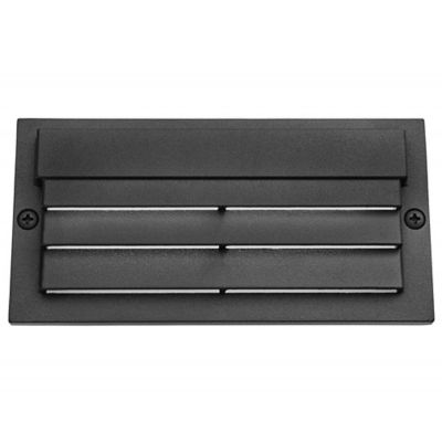 Kichler 12V Louvered LED Step Light - Color: Black - 16171BKT27