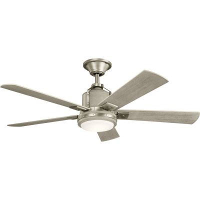 Kichler Colerne LED Ceiling Fan - Color: Silver - Number of Blades: 5 - Bla