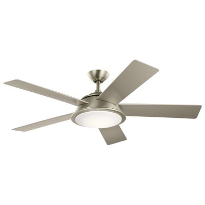 Kichler Verdi LED Ceiling Fan - Color: Silver - Number of Blades: 5 - 31010