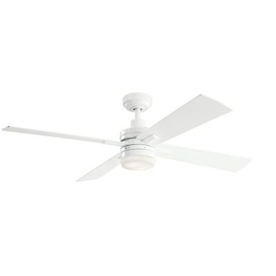 Kichler Lija LED Ceiling Fan - Color: White - Number of Blades: 4 - Blade C