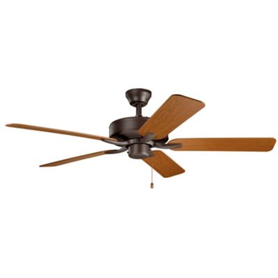 Kichler Basics Pro Ceiling Fan - Color: Bronze - Number of Blades: 5 - 3300