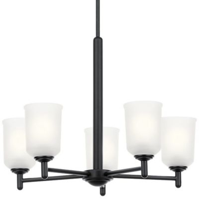 Kichler Shailene Chandelier - Color: White - Size: 5 light - 43671BK