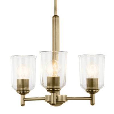 Kichler Shailene Chandelier - Color: Clear - Size: 3 light - 43670NBRCLR