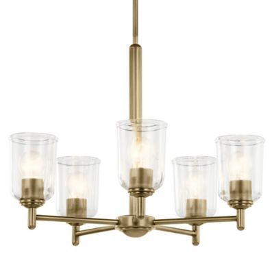 Kichler Shailene Chandelier - Color: Clear - Size: 5 light - 43671NBRCLR